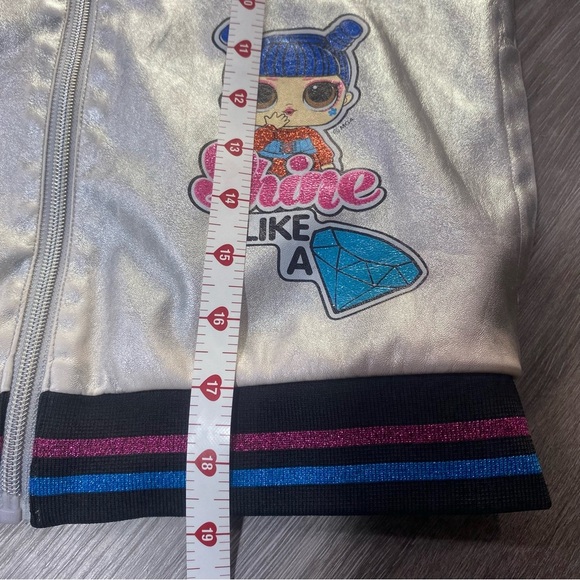 LOL Silver and Black Star Jacket Size 7/8 - Picture 3 of 10